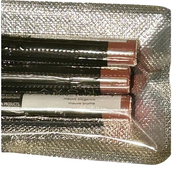 ~New/Sealed~ 3 Avon Big Color 👄 Lip Pencil in “Mauve Elegance” - Discontinued - Picture 3 of 5
